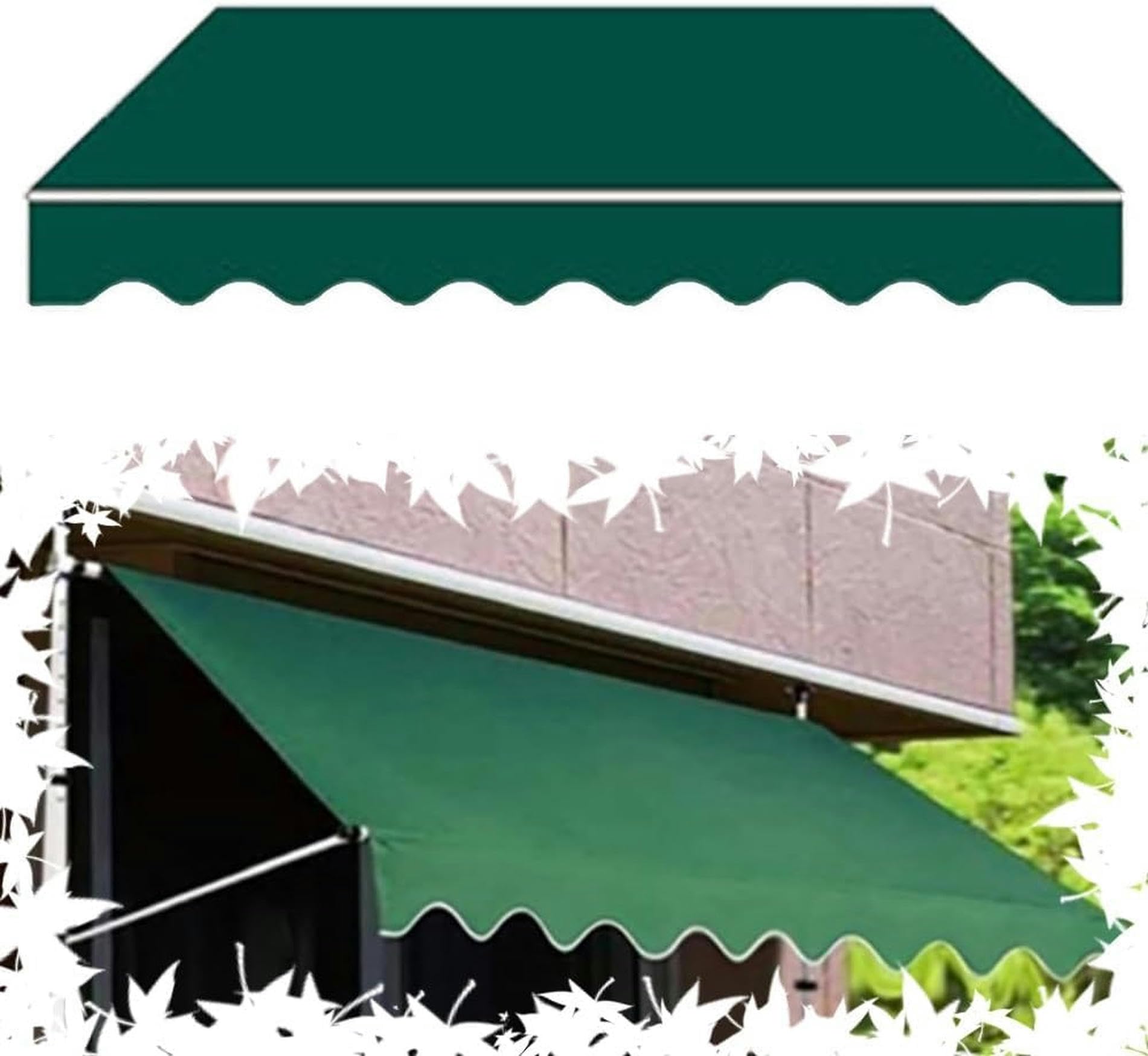 Lona para toldo retráctil de 6x2m que soluciona el desgaste por sol en patios y tiendas