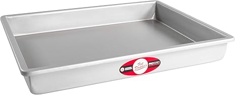 Amazon Com Fat Daddio S Sheet Cake Pan 12 X 16 X 2 Inch Silver Rectangular Cake Pans Home Kitchen