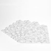 Vista 7 de In Home InHome NH2359 - Azulejos hexagonales de mármol para salpicaduras, color blanco y blanco roto