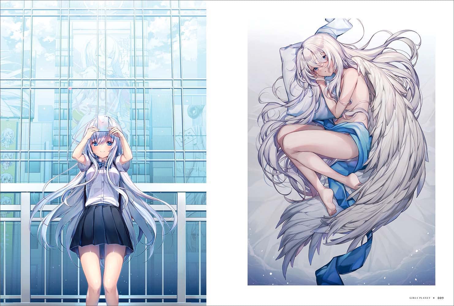 米白粕先生通販WEB企画 「青い異世界と青い美少女」A4キャラ 米白粕先生通販WEB企画 「青い異世界と青い美少女」A4キャラ