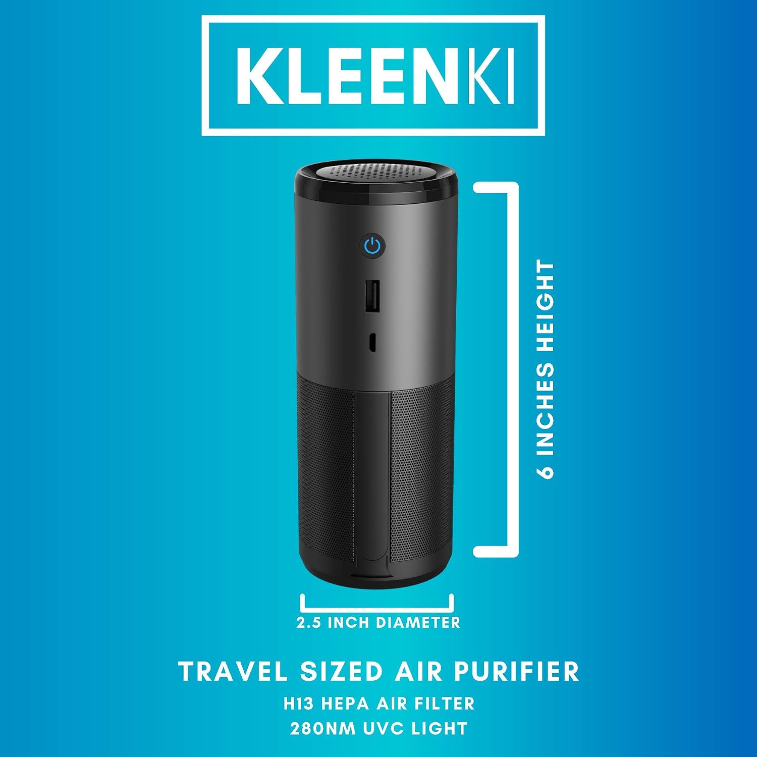 🛒 Flаѕh Sаlе KLEENKI.com HEPA Car Air Purifier Travel-Sized Portable w/ H13 Filter, Mercury-Free, Ozone-Free, Ideal for Rideshare Drivers, Rooms, Odor, Commutes, Filters Allergens 99%+ Purification (1 Pack, Black) Blасk Frіdау Clеаrаnсе KLEENKI.com HEPA Car Air Purifier Travel-Sized Portable w/ H13 Filter, Mercury-Free, Ozone-Free, Ideal for Rideshare Drivers, Rooms, Odor, Commutes, Filters Allergens 99%+ Purification (1 Pack, Black)