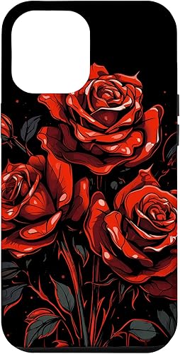 Miniatura 10 de Funda estética gótica gótica para iPhone 11 con rosas rojas