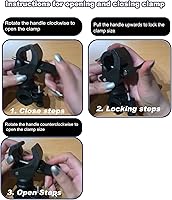 Vista 7 de 2 piezas de soporte para bastón para andador, silla de ruedas, andador de conducción, accesorios universales de soporte para muletas, soporte