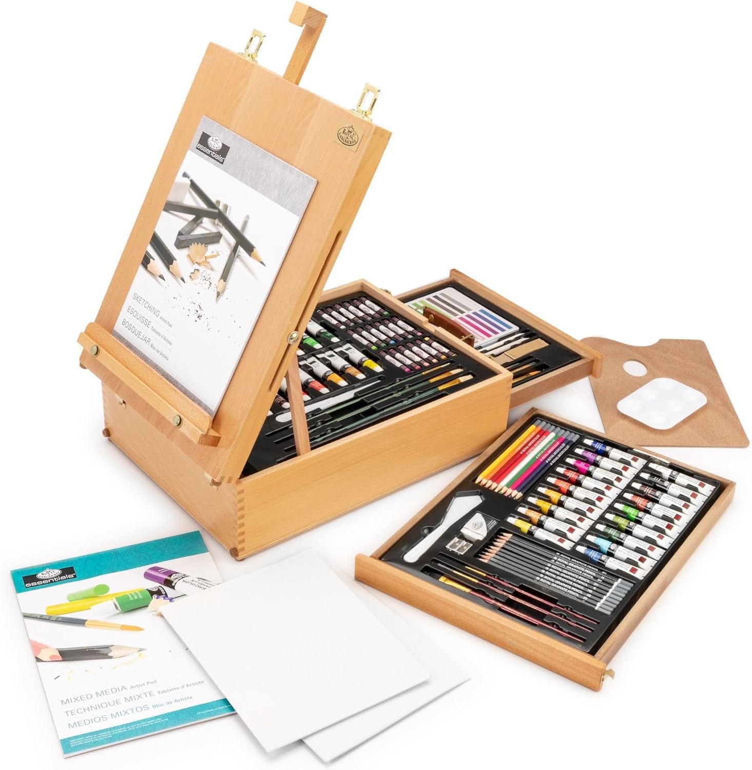 Royal & Langnickel 150-Piece All Media Easel Artist Set, Multicolor