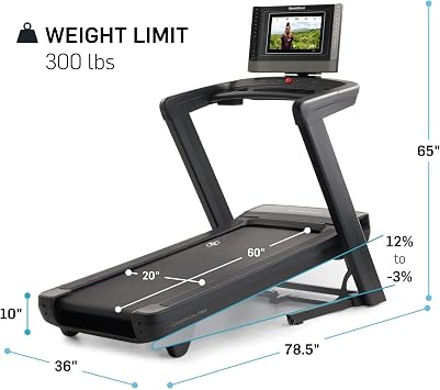 NordicTrack Commercial Series 1750; iFIT-enabled Treadmill for Running and Walking with 14 Pivoting Touchscreen
