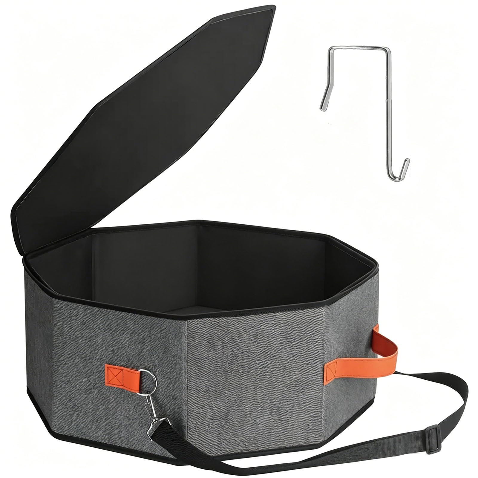 Piceioep Compact Hat Storage Bag with Spacious Interior Holds Up to 8 Hats Without Losing Shape Travel Cap Planner