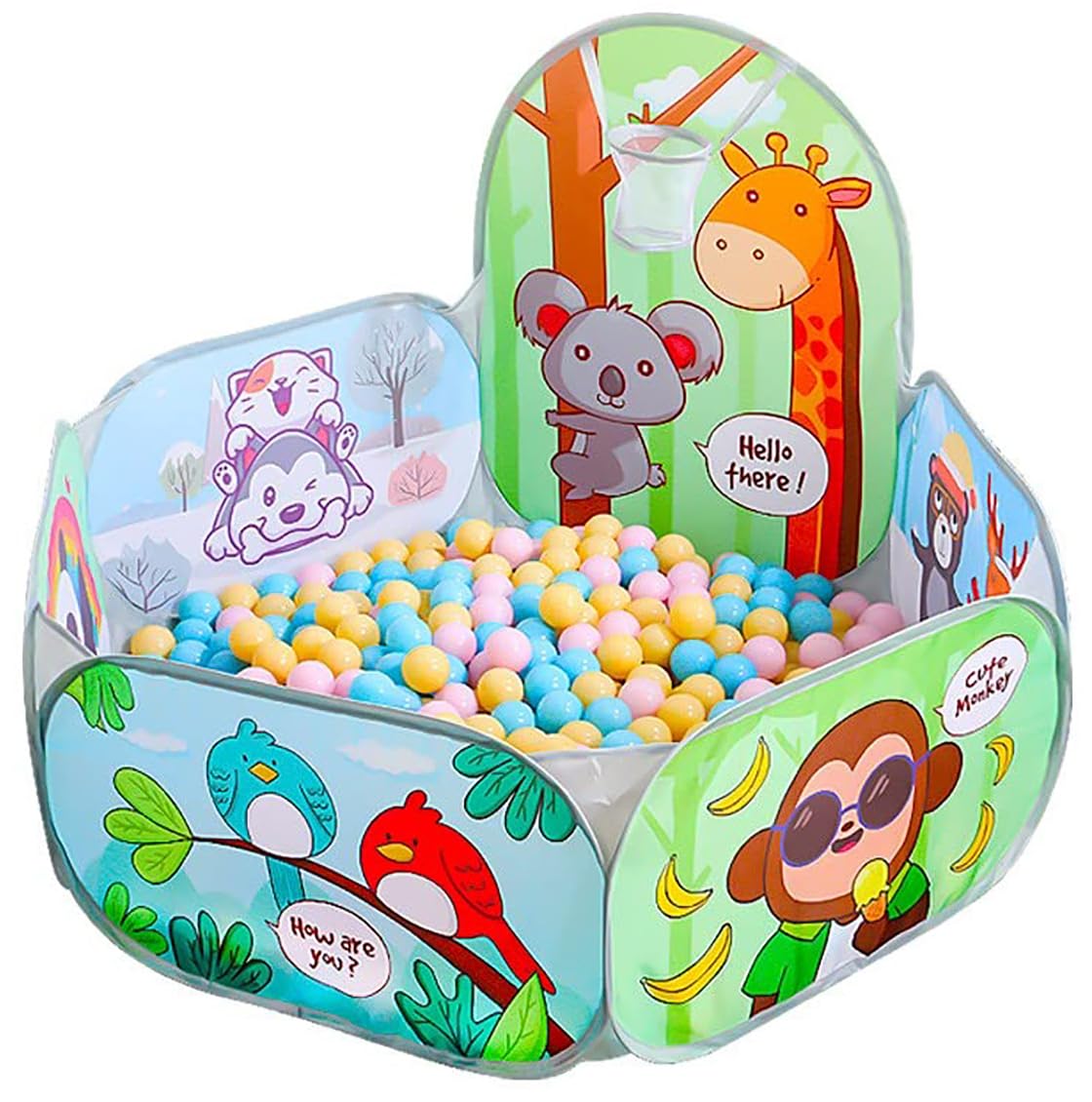 Magicwand X-X-Large Size Mesh Multi-Colored Cartoon Theme Pop-Up Activity Basket Ball-Pool【100 Large Balls】【Age Upto 3 Yrs】 (B0D861WCPK) Amazon Price History, Amazon Price Tracker