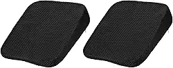 HARFINGTON 2 peças de almofada de assento 10 cm de espessura confortável de espuma viscoelástica para cadeira de escritório com fundo antiderrapante para motorista de assento de carro, preto