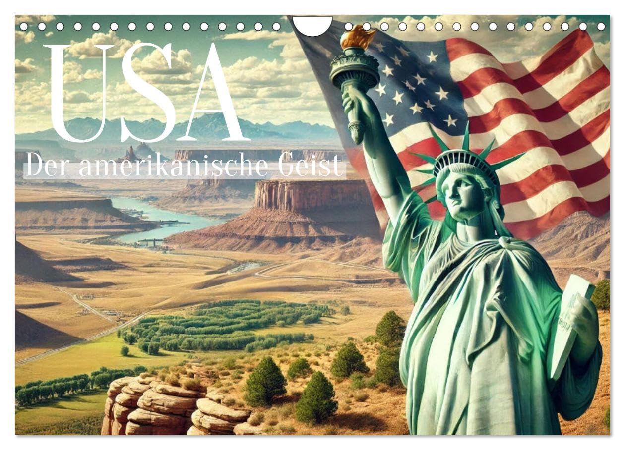 USA - Der amerikanische Geist (Wandkalender 2026 DIN A4 quer), CALVENDO Monatskalender: Erleben Sie den Geist Amerikas.