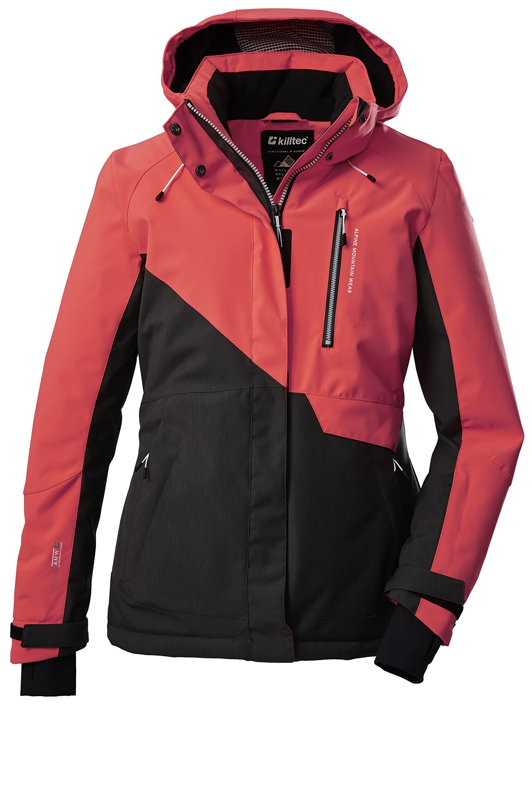 Killtec Damen Ksw 144 Wmn Ski Jckt Skijacke/Funktionsjacke mit abzippbarer Kapuze und Schneefang