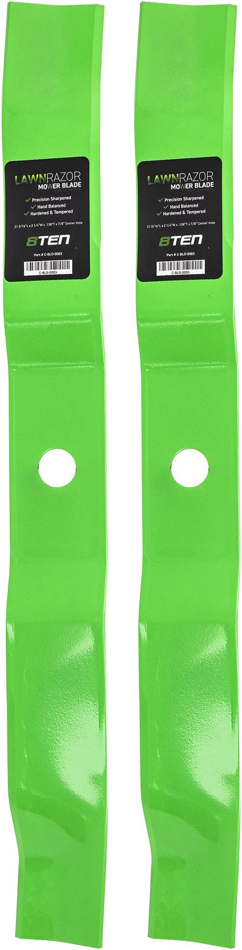 8TEN LawnRAZOR Mower Blade Set for Murray Scotts Stanley 42 inch 4951003MA 095100E701 0951000MA 95100E701 (Mulching)