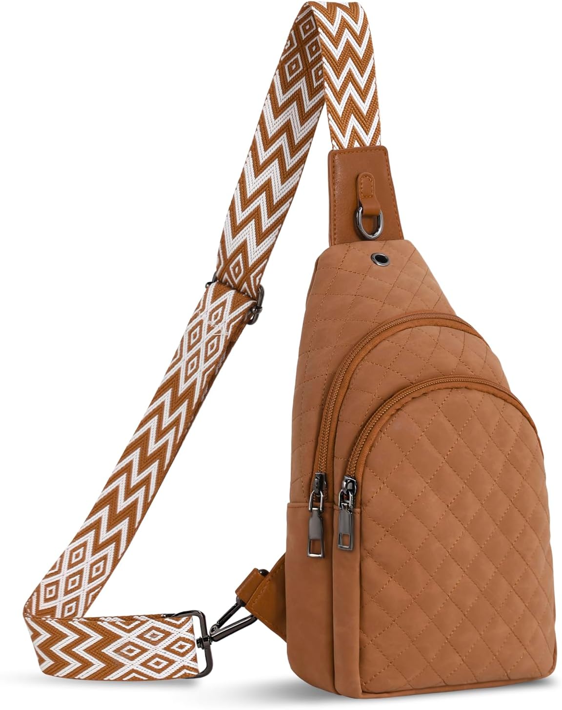 Crossbody Bag for Women Leather Small Sling Bag Fanny Pack Chest Bag for Travel Chest Pack Gifts