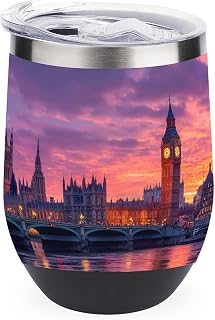 Big Ben London Insulated Tumbler Stainless Steel Travel Mug for Cold & Hot Drinks
