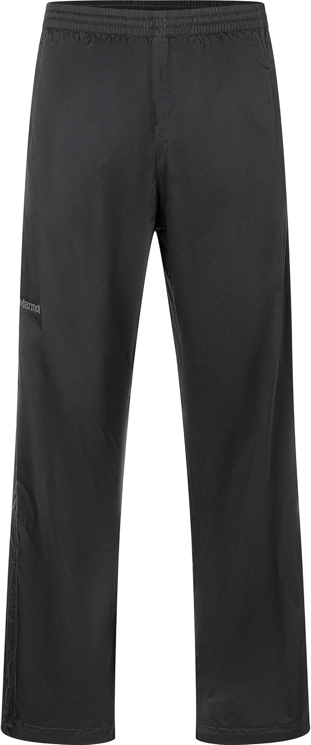 MARMOT Men's PreCip Evo Full Zip Rain Pant, Black, Small