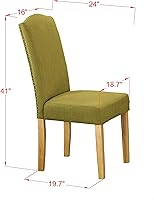 Vista 11 de East West Furniture DUEN5-MAH-66 - Juego de mesa de comedor de 5 piezas para 4 personas, incluye una mesa de cocina rectangular y 4 sillas