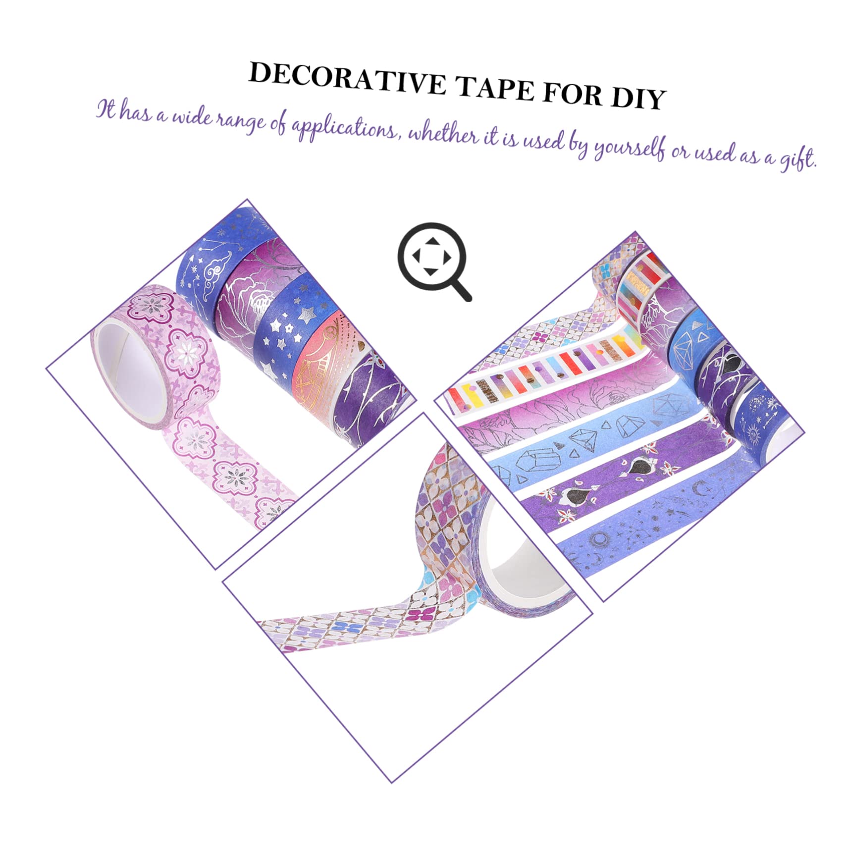 NUOBESTY 36rotoli Nastro Adesivo Washi Design Decorativo Per Scrapbooking e Fai Te Set Nastro Washi Per Decorazioni e Imballaggio e Facile Da Usare