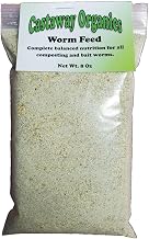 Worm Food for All Composting and Live Bait Worms, Red Wigglers, Nightcrawlers (8 Ounce)