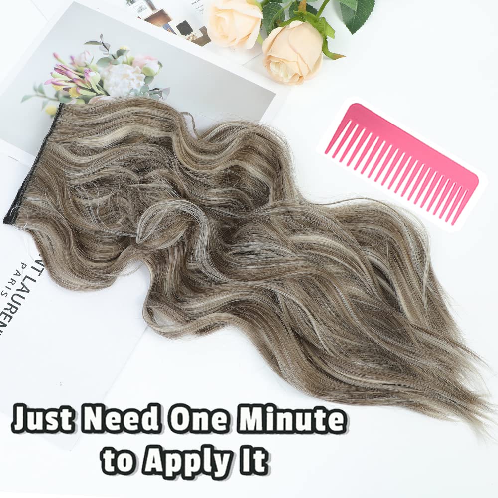 Amazon.com : Halo Hair Extensions 20 Inch Invisible Wire  display picture 1