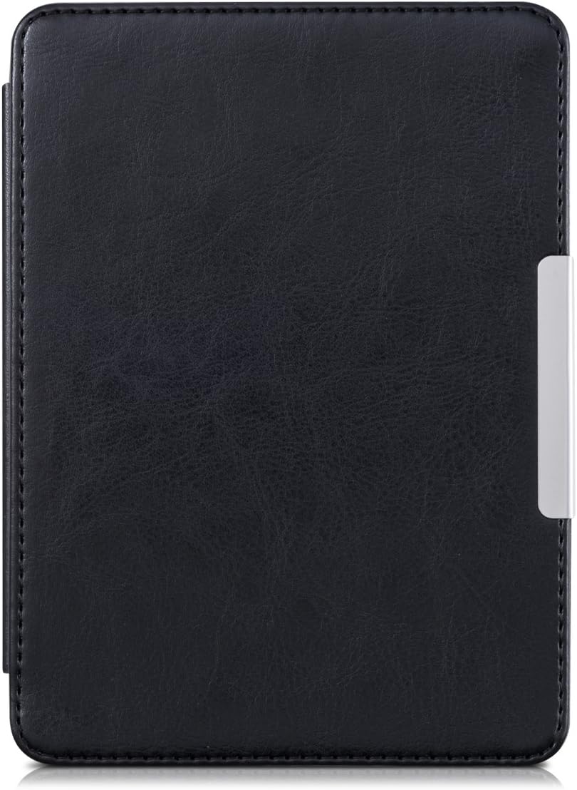 kwmobile Case Compatible with Kobo Glo HD/Touch 2.0 Case - Cover for eReader with Magnetic Closure - Black