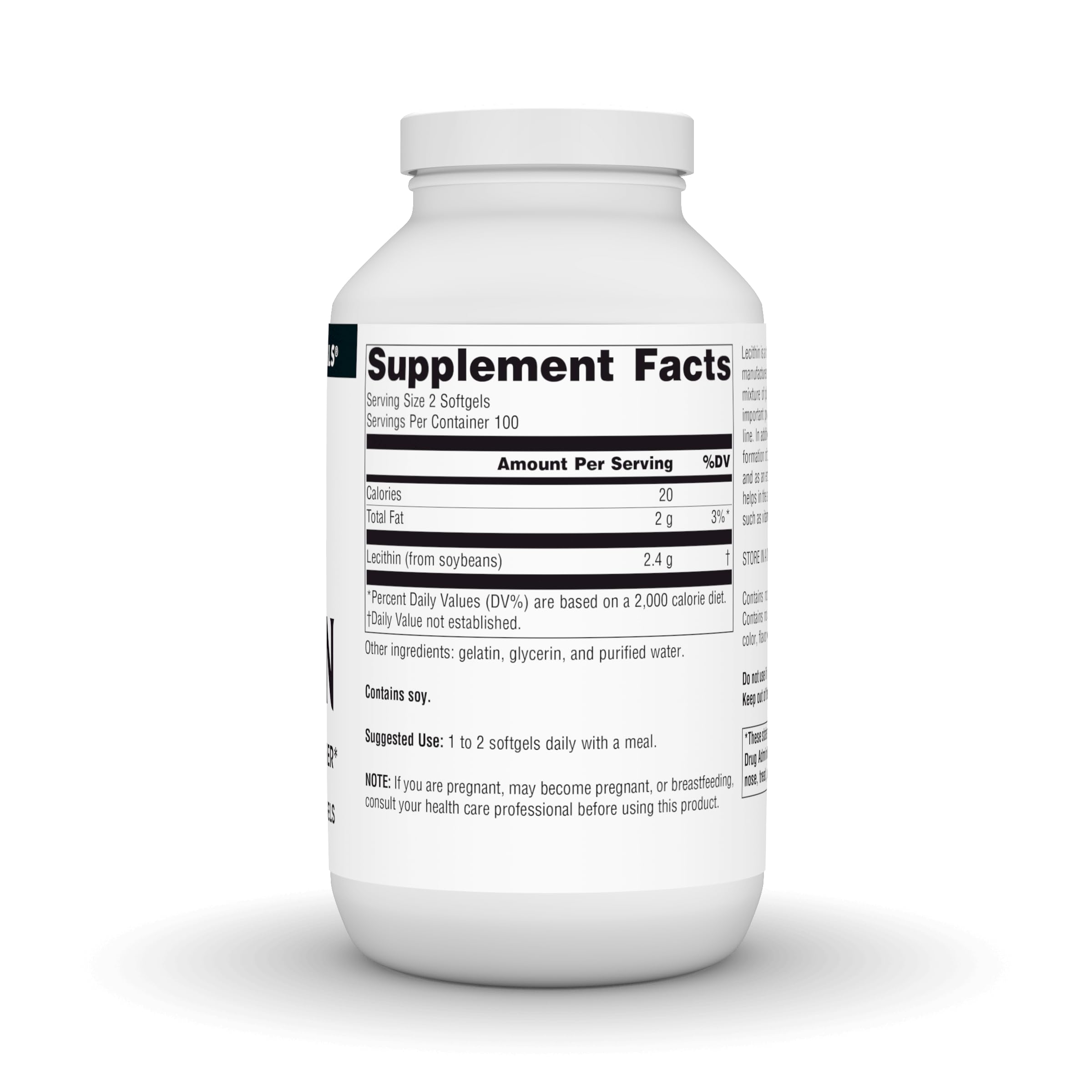 Source Naturals Lecithin, 1200 mg - 200 Softgels — Amazon image 3