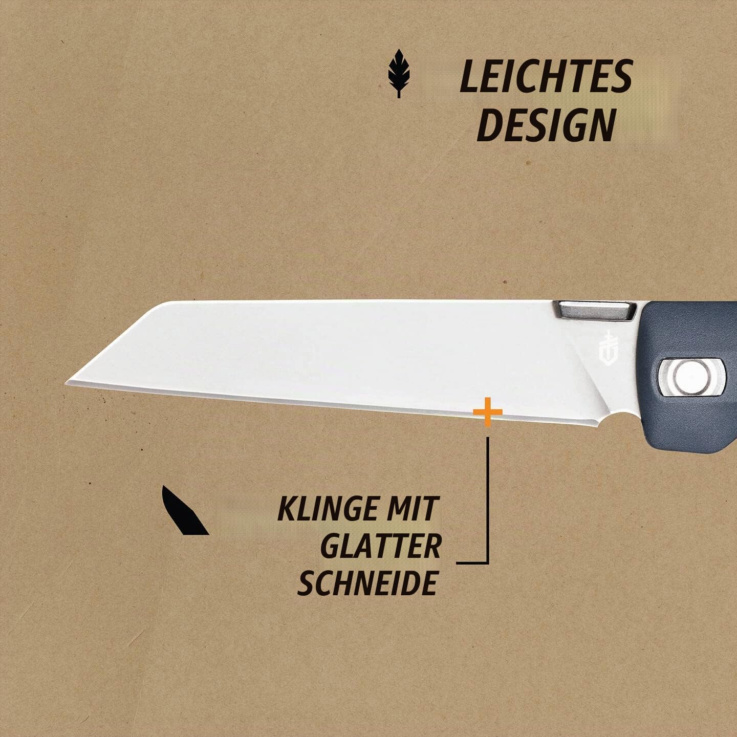 Gerber Taschenmesser mit Gürtelclip, Pledge, 7Cr17MoV Edelstahlklinge im Reverse-Tanto-Look, Griffschalen aus glasfaserverstärktem Nylon, Klingenlänge: 9,2 cm, 1067370