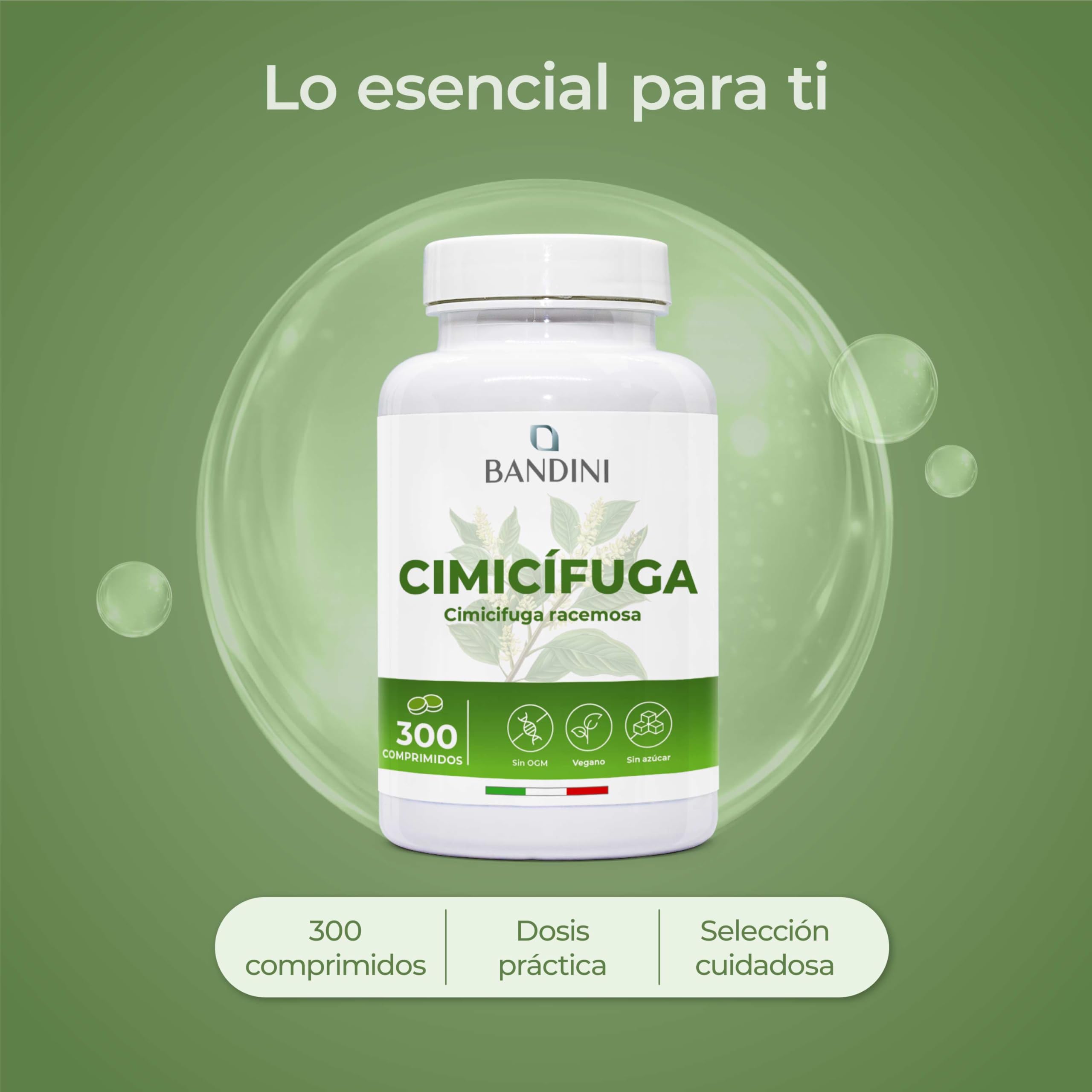 Bandini® Cimicifuga 300 comprimidos | Apoyo diario para el equilibrio con extractos vegetales puros y de calidad | 300 mg por dosis diaria | Cimicifuga racemosa o Actaea racemosa