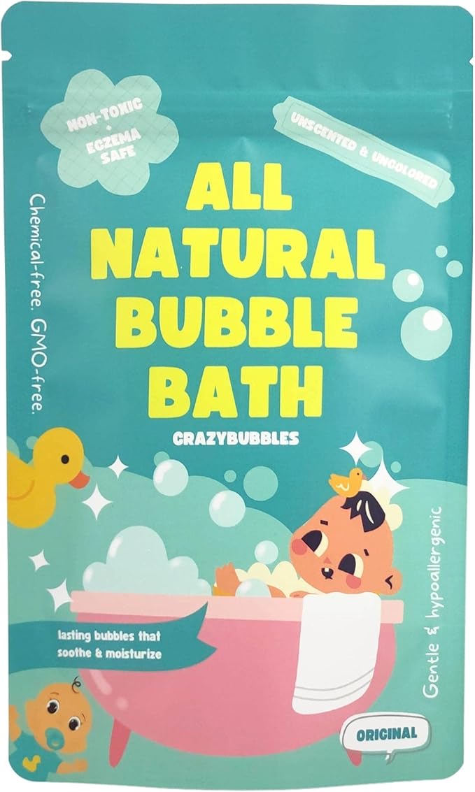 CrazyBubbles All Natural Bubble Bath for Baby & Kids