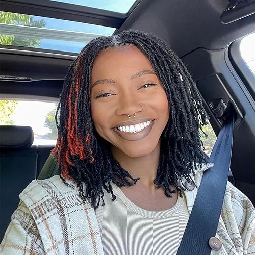 Extensiones de cabello humano de 0.2 in, 8 pulgadas, 30 hebras, 100% cabello humano real, extensiones de rastas para hombres y mujeres, hechas a