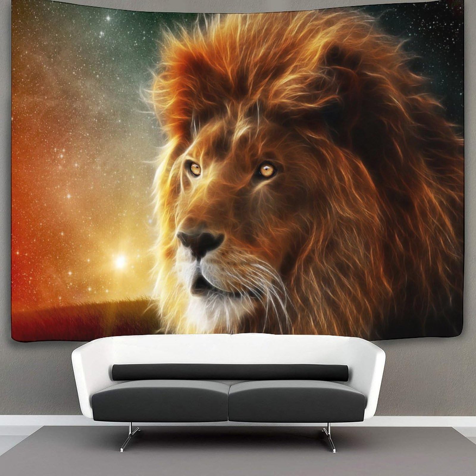 kaiyun Majestic Lion Tapestry Animal Wall Hanging Bedroom Home Decor 100cmx150cm