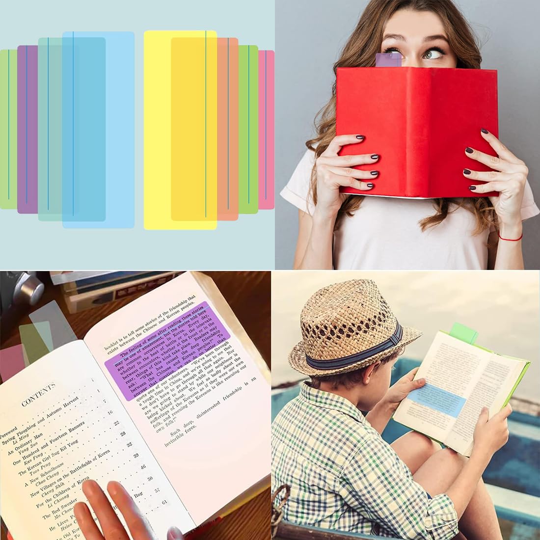 8PCS Dyslexia Overlays, Coloured Reading Overlays and Protective Case - Image 4