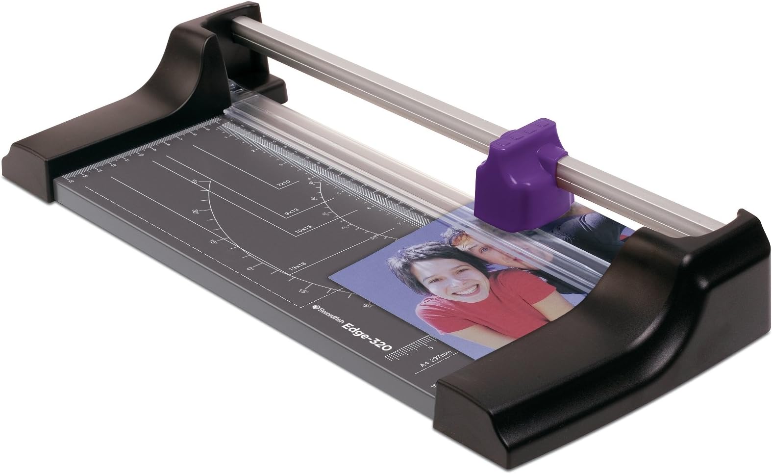 Swordfish 42013X Edge 320, 10 Sheet Rotary Paper Trimmer and Guillotine - A4