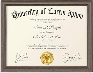 pic Marriage License Picture Frame Size amazon com marriage certificate frame