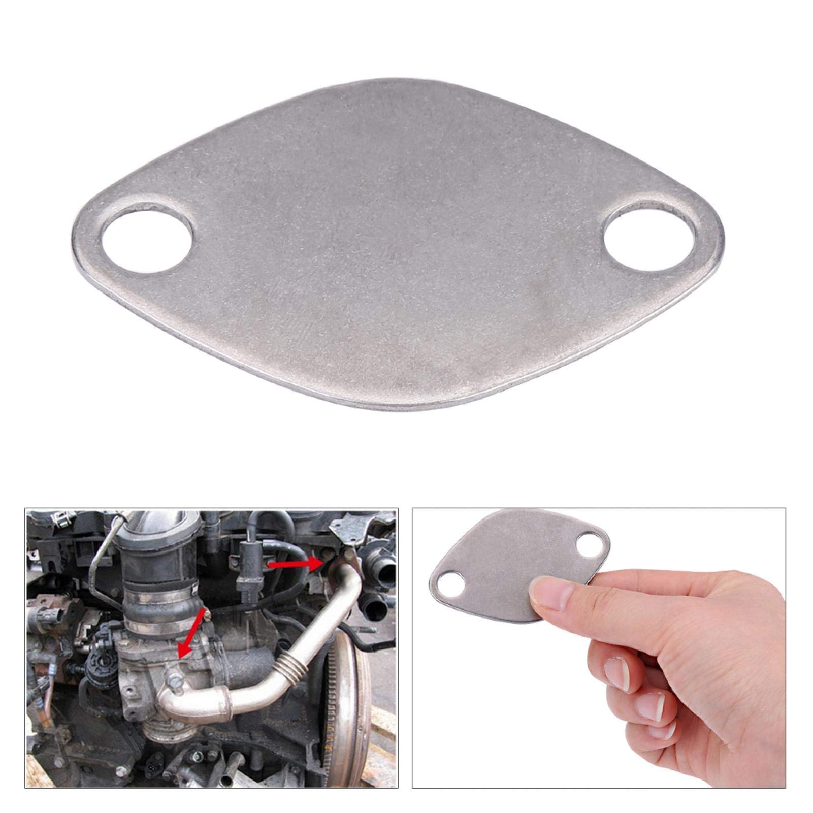 suppression vanne egr alfa gt + piastra egr 2.7 + agr 8mm 2 pezzi di ricambio per piastre di copertura della valvola EGR 2.2 2.5 DCI Accessorio di ricambio Parte