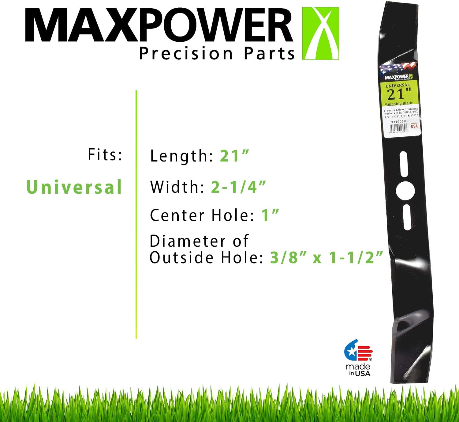 Maxpower 331905B 21" Universal Mulching Blade