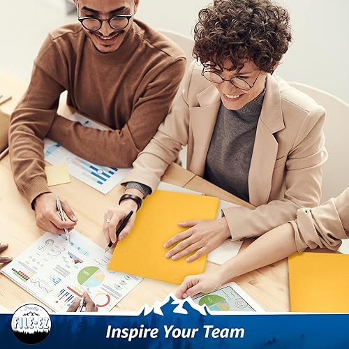 Vista 34 de File-EZ - Carpetas de dos bolsillos, Rojo