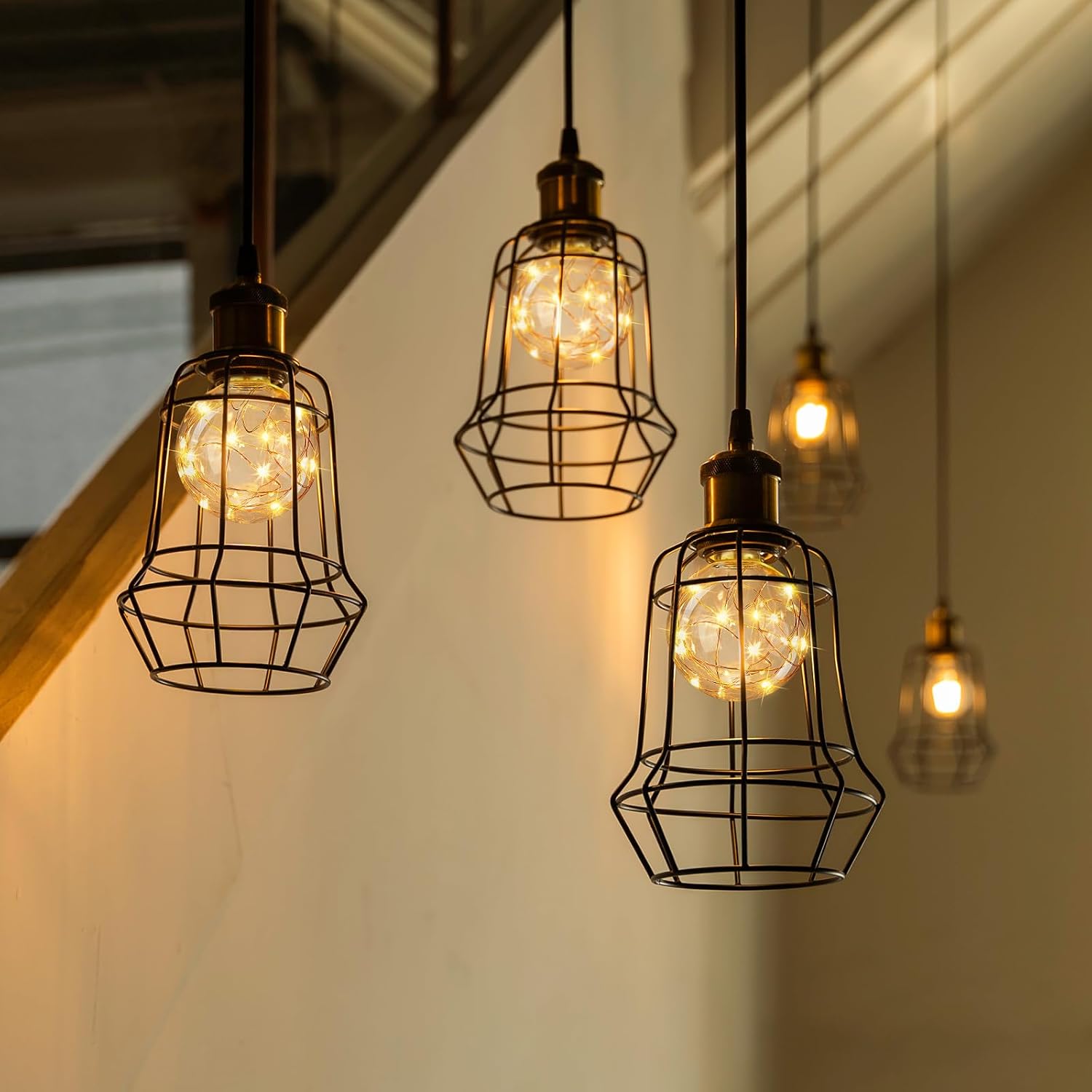 VIHOSE 12 Pcs Fairy Light Bulbs G80 LED Decorative Bulbs Globe Light Bulbs E26 Base Night Lights Starry Decorative Wire String Lights for Outdoor Living Room Bedroom Bathroom Festival, Warm Yellow