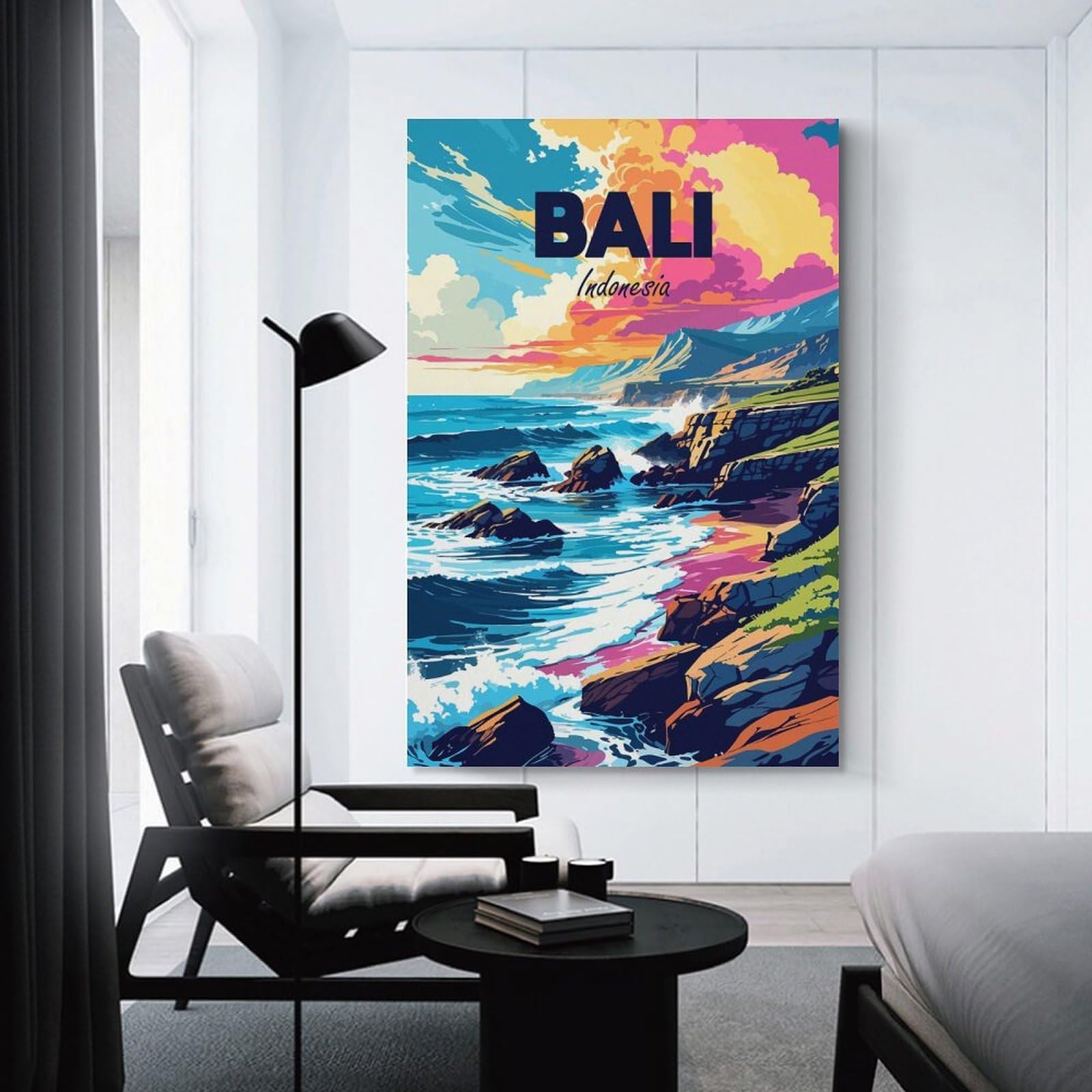 Junmoney Canvas Wall Art Bali, Indonesia Travel (5), 20x30inch(50x75cm), for Living Room, Lounge Or Sitting Room, Canvas Styling for A Polished Room Look