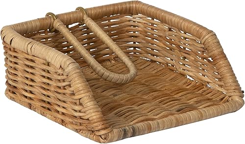 Miniatura 3 de Servilletero de mimbre con peso para cocina o mesa de comedor