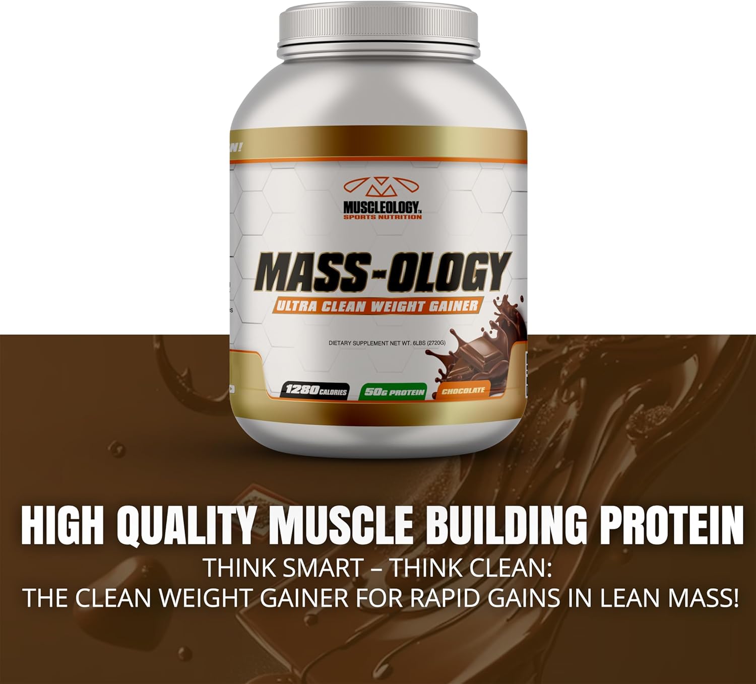 Muscleology Weight Gainer | Whey Protein Powder | Muscle Bui...