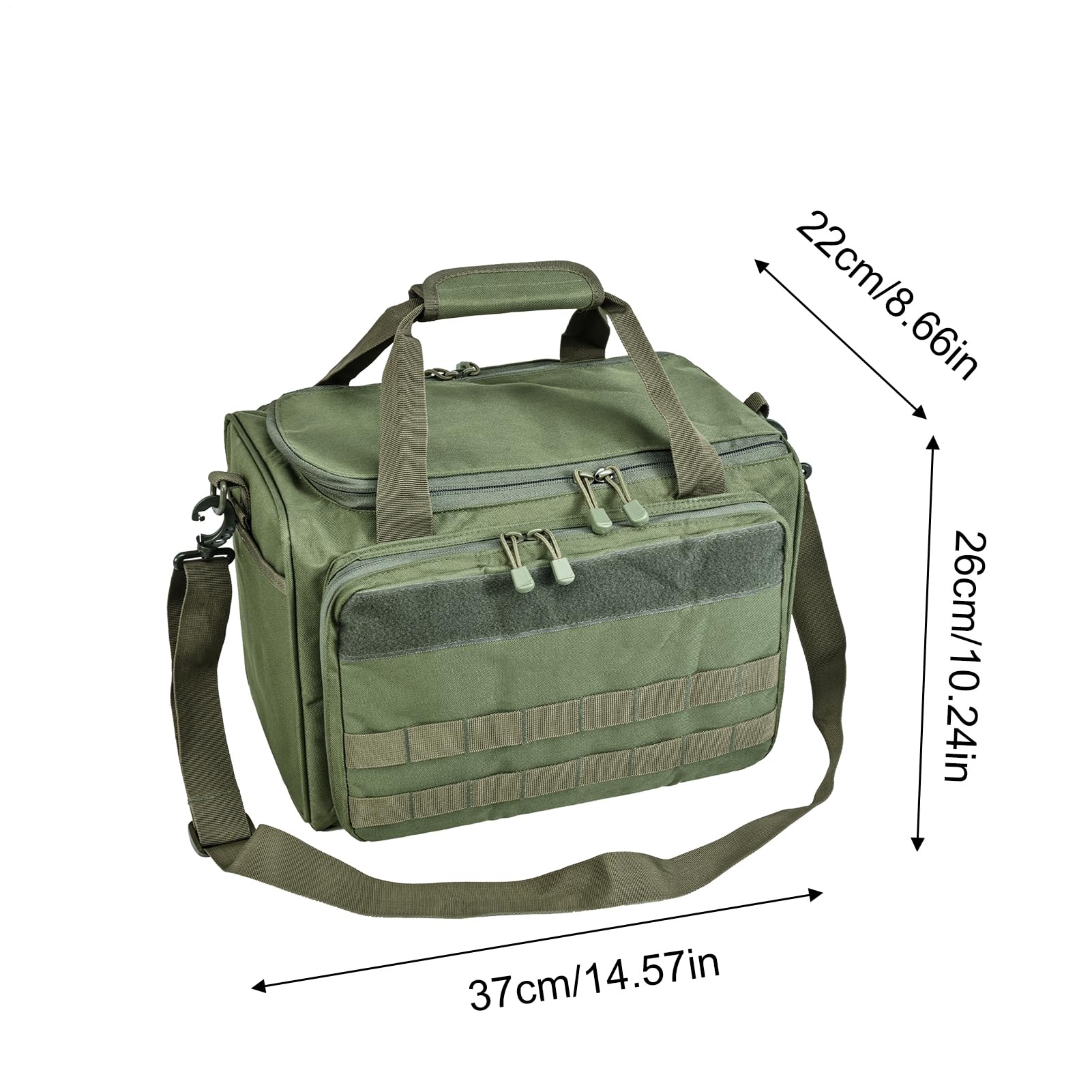 Borsa per attrezzatura da, impermeabile, portatile, con tracolla | per esche da, campeggio, attività all'aperto, ruscello, stagno, mare, Verde militare, Refer to description, Unisex