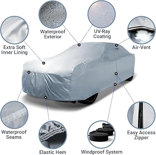 Miniatura 4 de iCarCover Se adapta a Triumph TR6 1968-1976 - Ajuste personalizado para todo tipo de clima, impermeable, para interiores y exteriores, nieve,