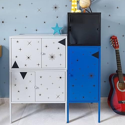 Miniatura 4 de Calcomanías de pared con diseño de estrella parpadeante, calcomanías de pared extraíbles, calcomanías de pared de estrellas, calcomanías de pared