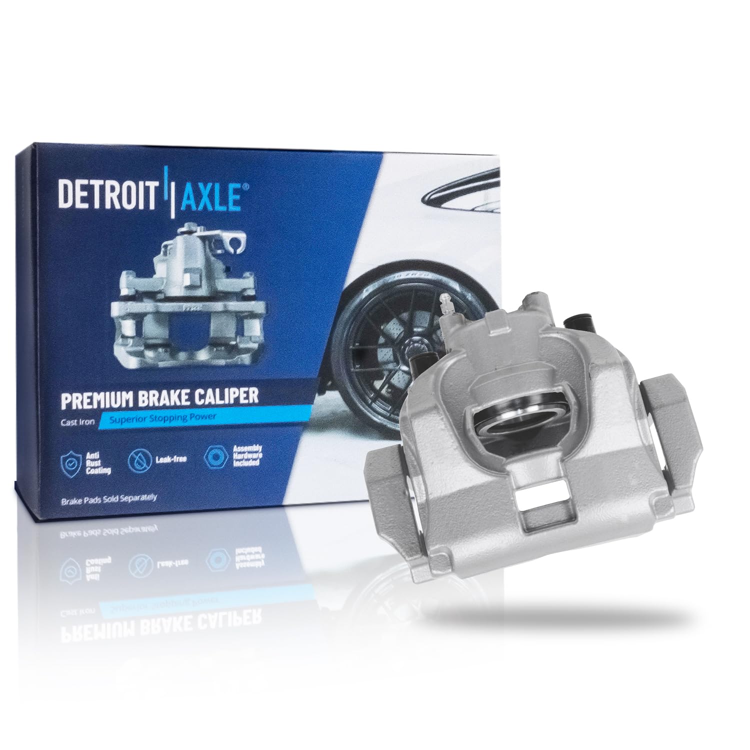 Detroit Axle - Front Right Brake Caliper for 2015-2016 Lincoln MKZ Base
