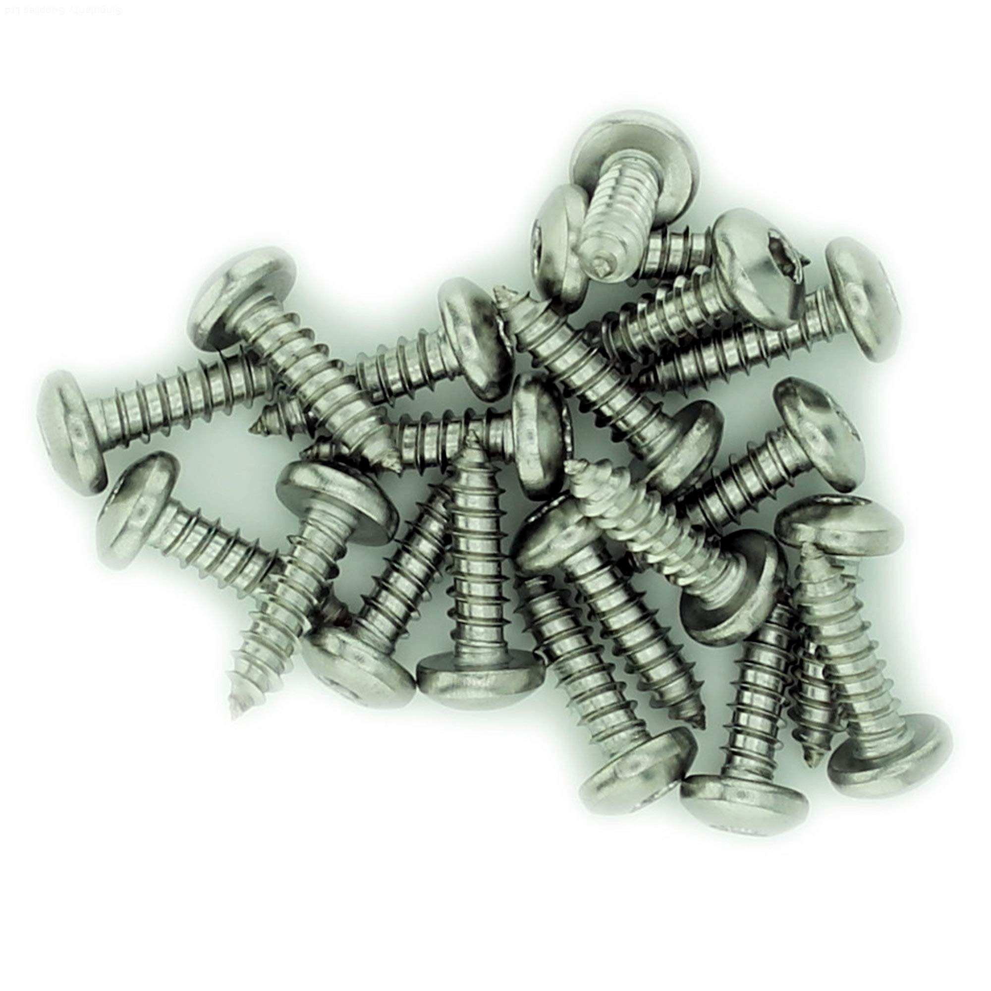 Singularity Supplies No.10 X 0.5 (4.8Mm X 13Mm) Tx Pan Self-Tapping Screw - Stainless Steel (A2) (Pack Of 20)