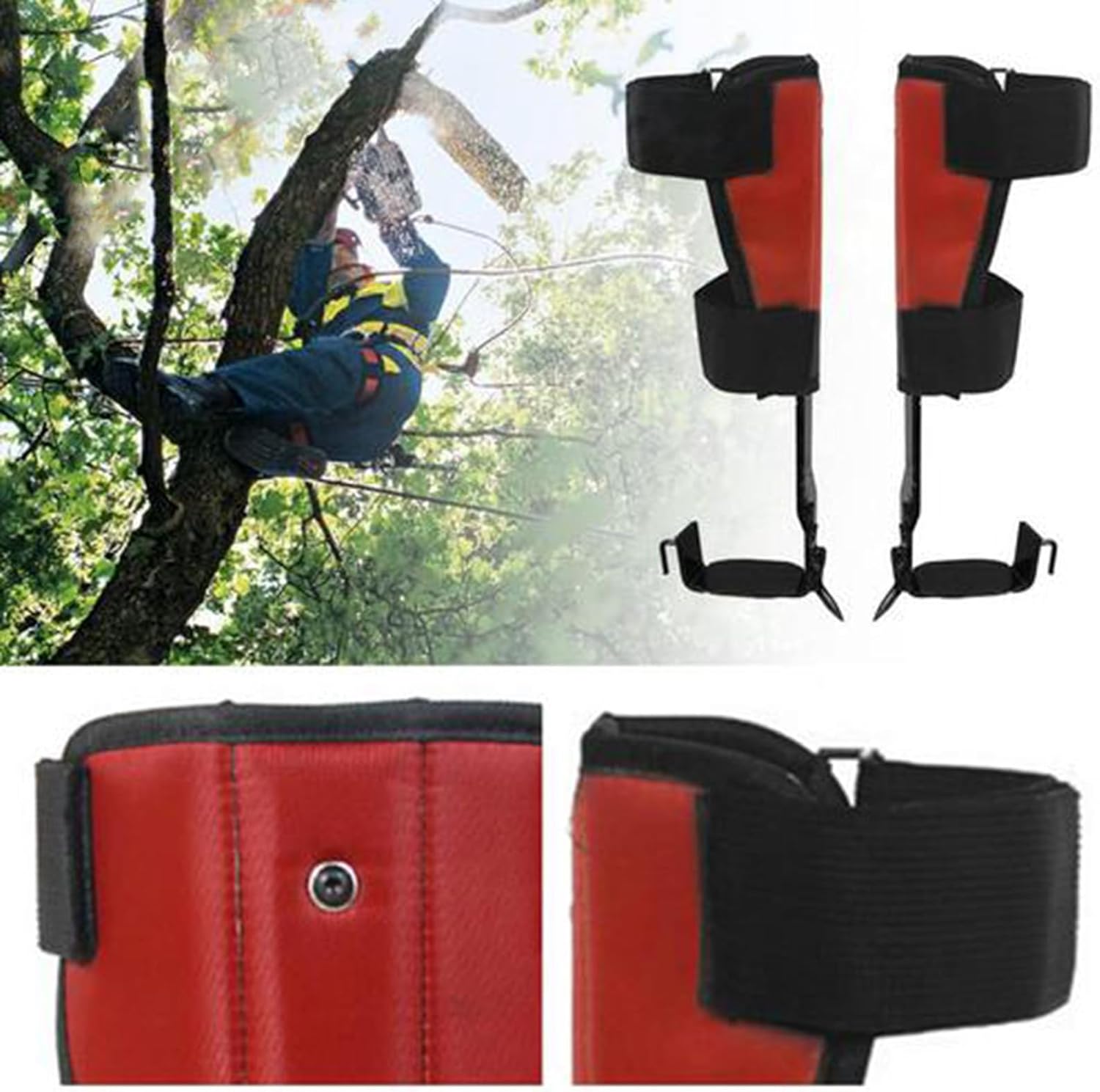 Tree Climbing Shoes - Pole Climbing Gear Adjustable Tree Spikes, Climbinng Spikes Kit, Strong Load-Bearing | Professional Climbinng Equipment for Outdoor Activities, Arborist, Work