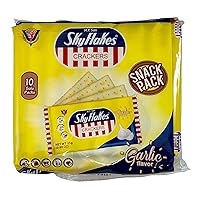 Vista 5 de M.Y. San Sky Flakes Galletas sabor ajo, paquete de 10, 8.8 onzas