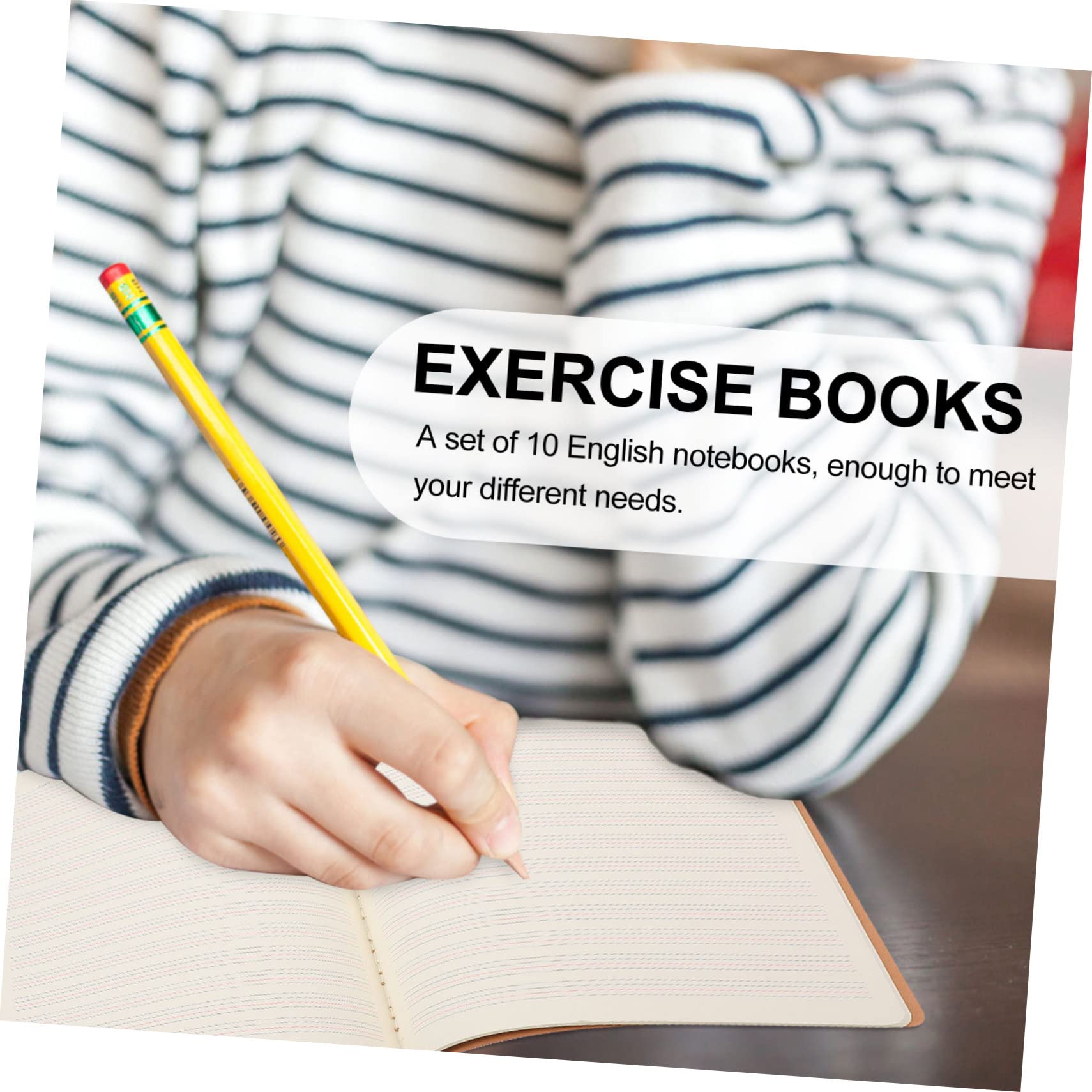 NUOBESTY 10pièces Lot De Cahiers Exercices Pour Écriture Manuscrite Fournitures Scolaires Pour Étudiants Cahiers Exercices