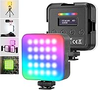 Vista 10 de NEEWER RGB62 Luz de video RGB magnética con control de APP mejorado, luz de cámara LED de color completo a 360° con 3 Cold Shoes CRI97+ 2500K-8500K