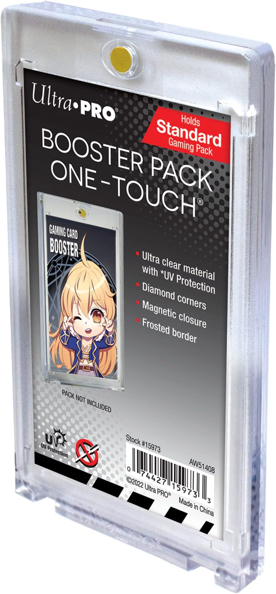 UV Magnetic ONE-Touch for Standard Size Card Booster Pack - Protect Your Pokemon Cards, Sports Cards & Magic The Gathering Safe!, Perfect for Card Display & Pokemon Card Binder