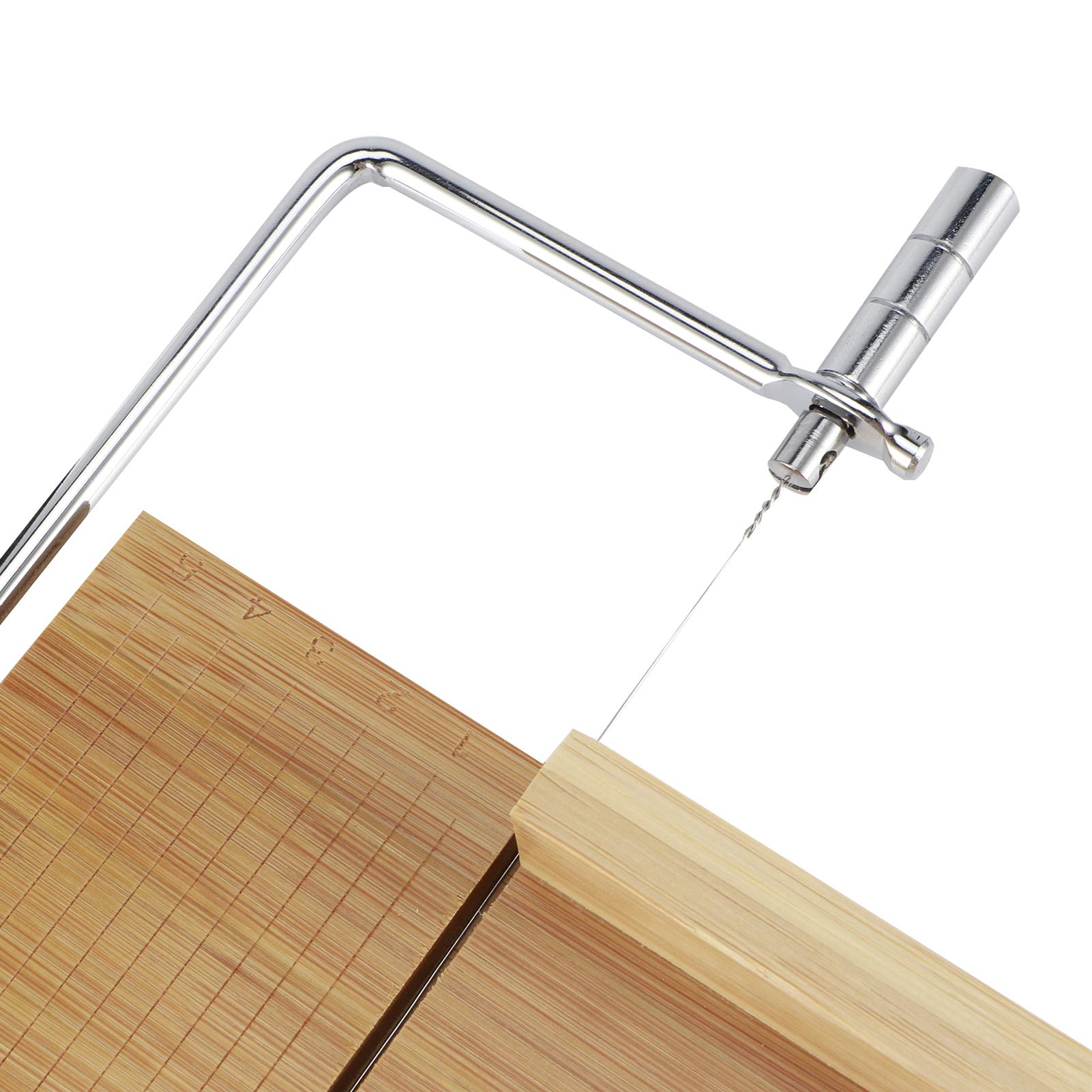 Stampo per sapone fai da te, regolabile, in legno di bambù resistente e silicone, per saponi e torte fatti a mano (#2)